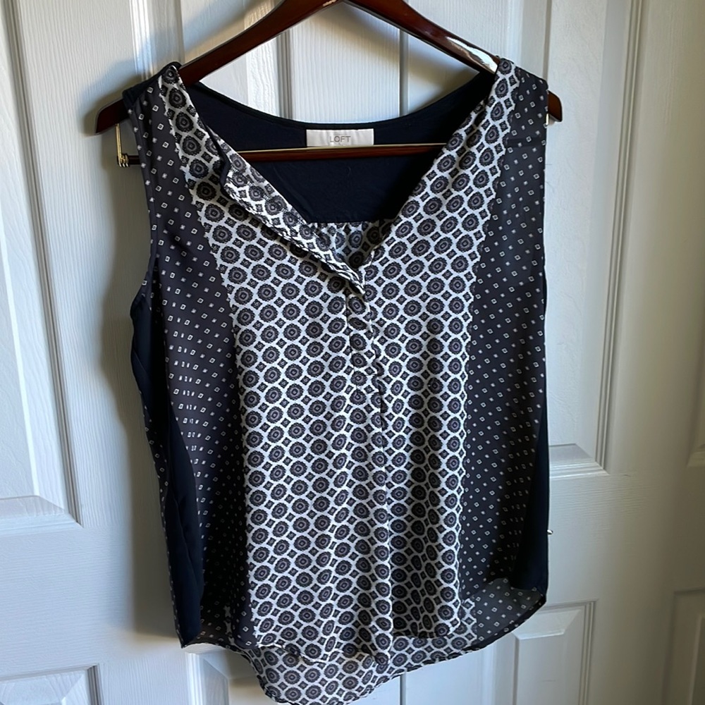 Loft mixed media tank top.